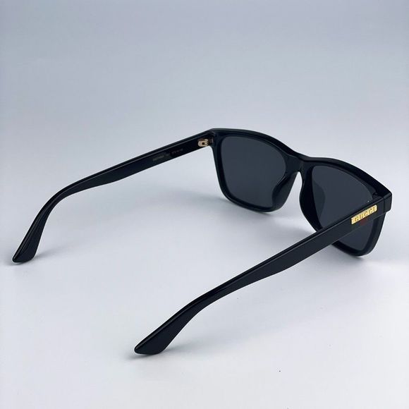 GUCCI GG0746SA 001 Sunglasses Black Gray Anti-Reflective Square Unisex - Picture 10 of 14
